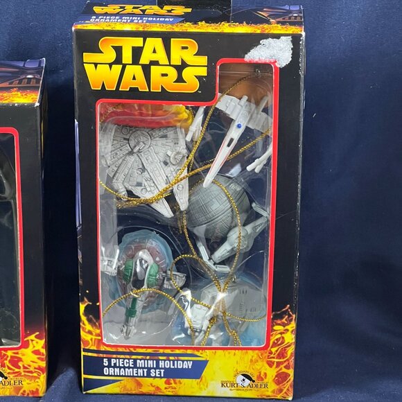 Kurt Adler Star Wars Holiday Ornaments Set - Darth Vader & 5-Piece Mini Starship - Picture 3 of 5